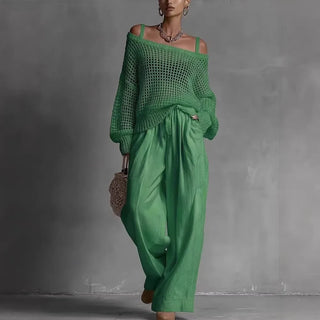 EMILIANA™ - Elegant Two-Piece Set - Green