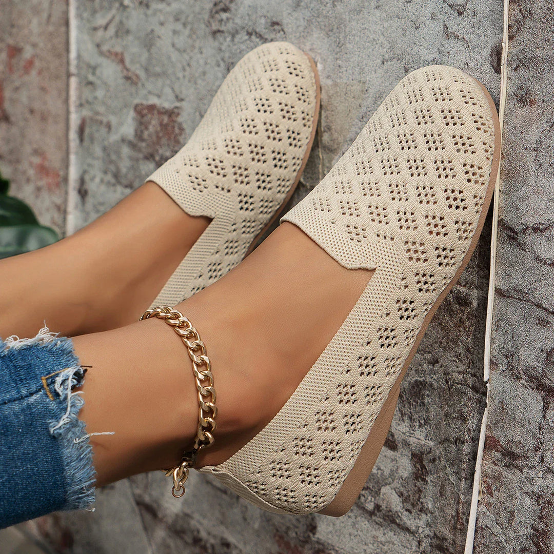 MABEL - Breathable Knit Slip-On Sneakers