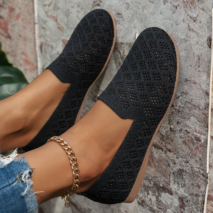 MABEL - Breathable Knit Slip-On Sneakers