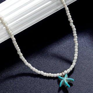 GISELLE - Turquoise Starfish Necklace