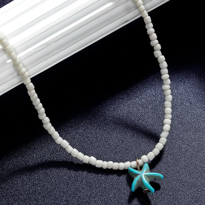 GISELLE - Turquoise Starfish Necklace