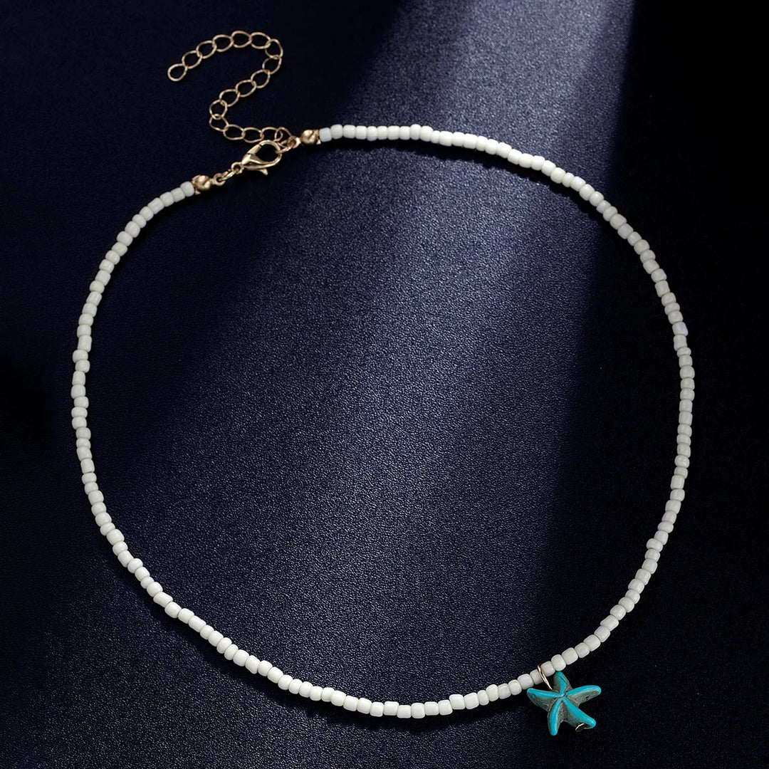 GISELLE - Turquoise Starfish Necklace