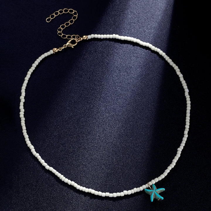 GISELLE - Turquoise Starfish Necklace