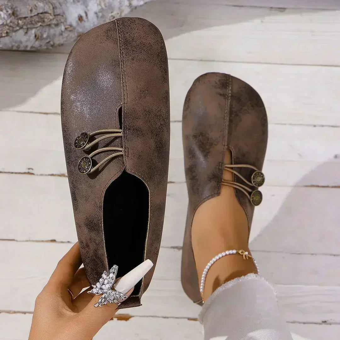 ANEMONE - Orthopedic Suede Loafers Brown