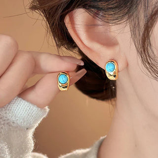 HELOISE - Turquoise Copper Earrings