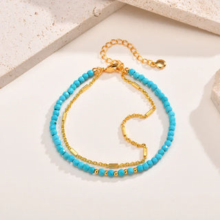 HARRIET - Gold Double Chain Bracelet