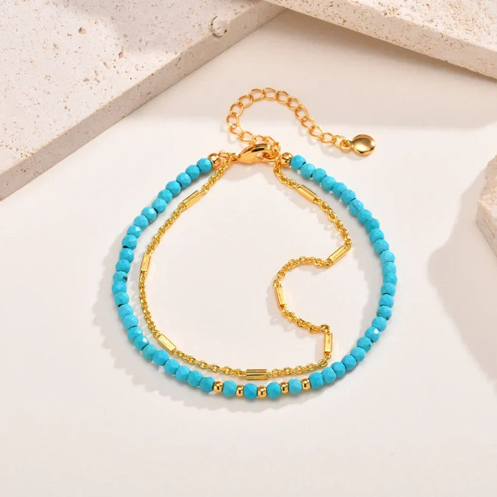HARRIET - Gold Double Chain Bracelet