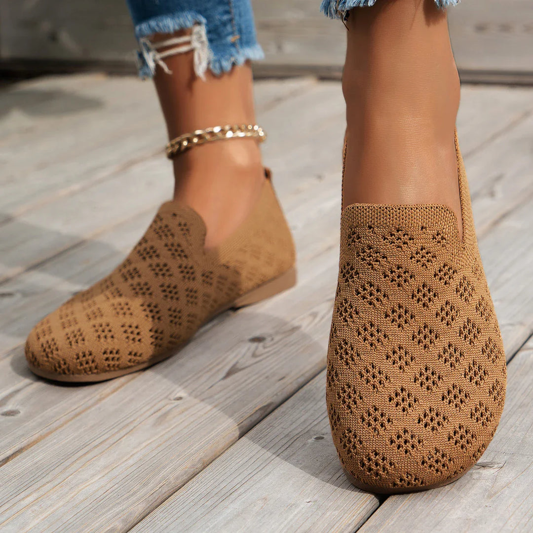 MABEL - Breathable Knit Slip-On Sneakers