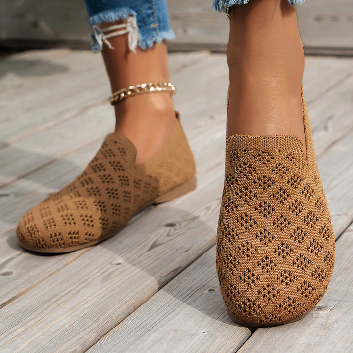 MABEL - Breathable Knit Slip-On Sneakers