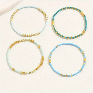 BEATRIX - Turquoise Beaded Bracelet Set