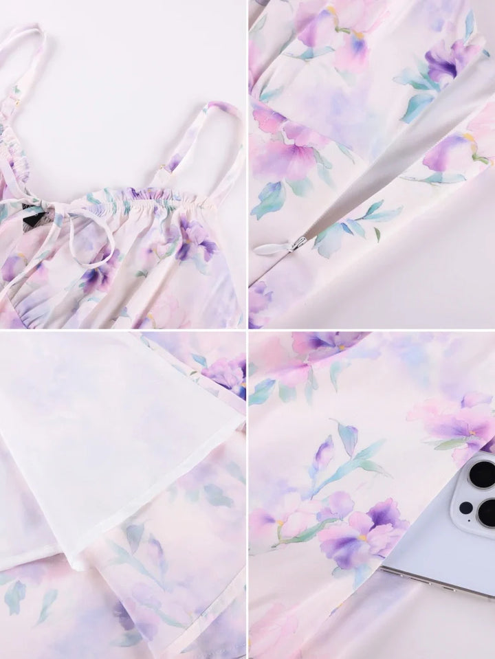 SUZANNE™ - Summer Slit Floral Dress