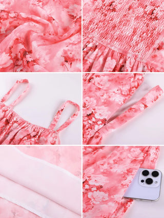 GENEVIEVE™ - Floral Chiffon Flared Sundress