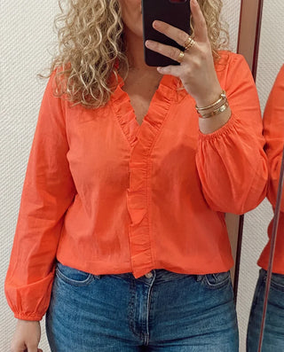 Magnolia | Feminine Blouse with Playful Ruffles