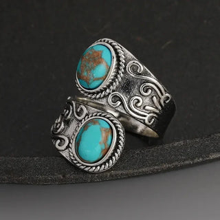 AMELIE - Vintage Turquoise Band Ring