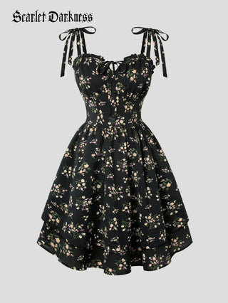 MIREILLE™ - Ditsy Floral Fitted Dress