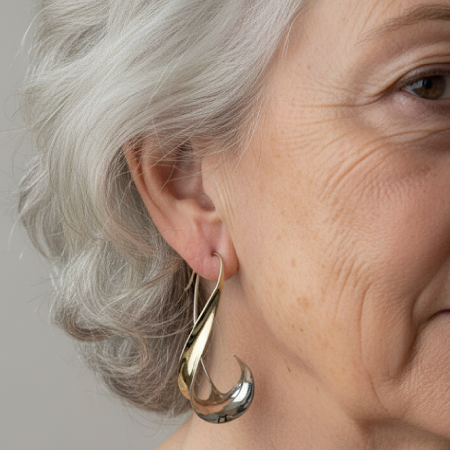 ORNELLA - Vintage Golden Dangle Earrings