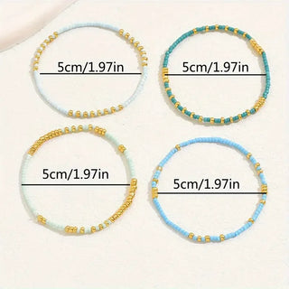BEATRIX - Turquoise Beaded Bracelet Set