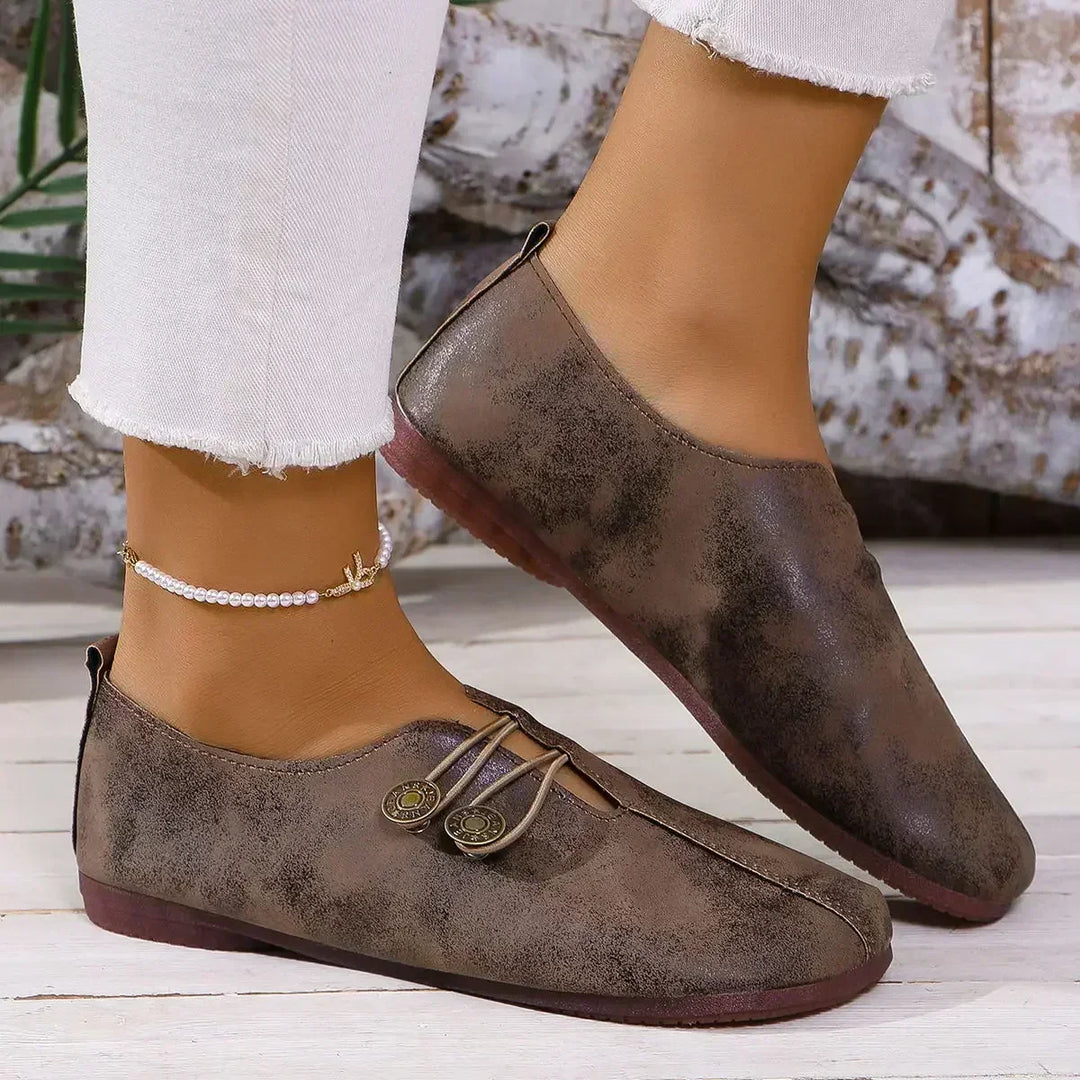 ANEMONE - Orthopedic Suede Loafers detail