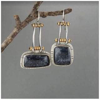 FABIENNE - Handcrafted Turquoise Drop Earrings