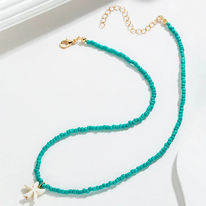 GISELLE - Turquoise Starfish Necklace