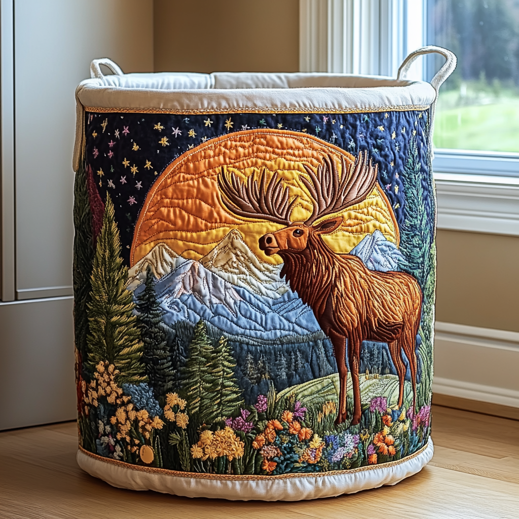 RONJA - Forest Multi-Design Quilted Laundry Basket