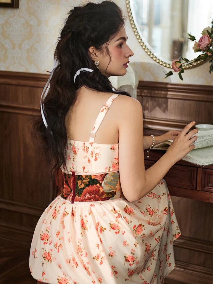PERRINE™ - Summer Floral Milkmaid Dress