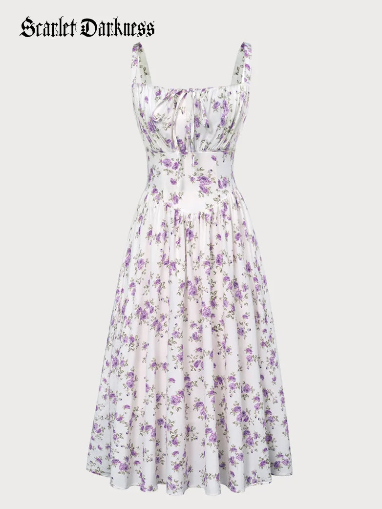 PERRINE™ - Summer Floral Milkmaid Dress