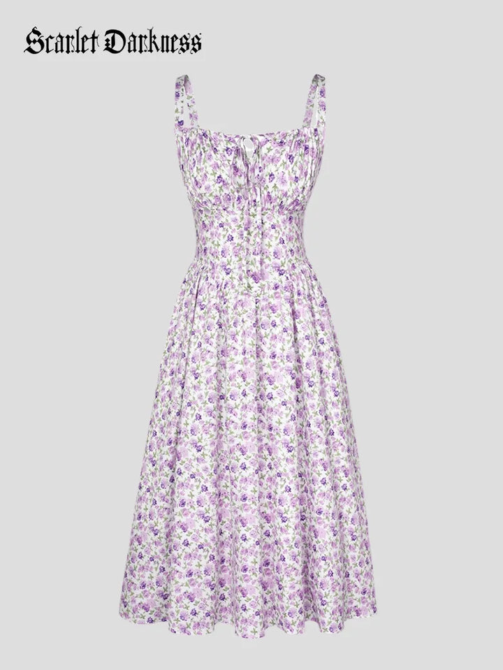 PERRINE™ - Summer Floral Milkmaid Dress