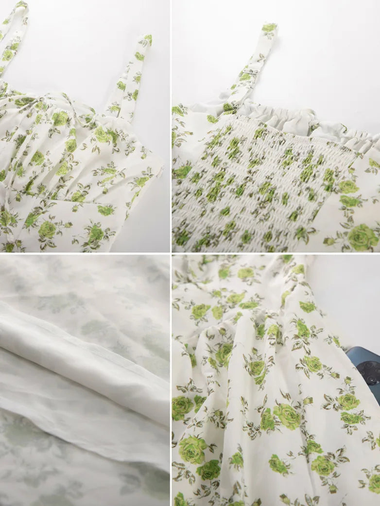 PERRINE™ - Summer Floral Milkmaid Dress