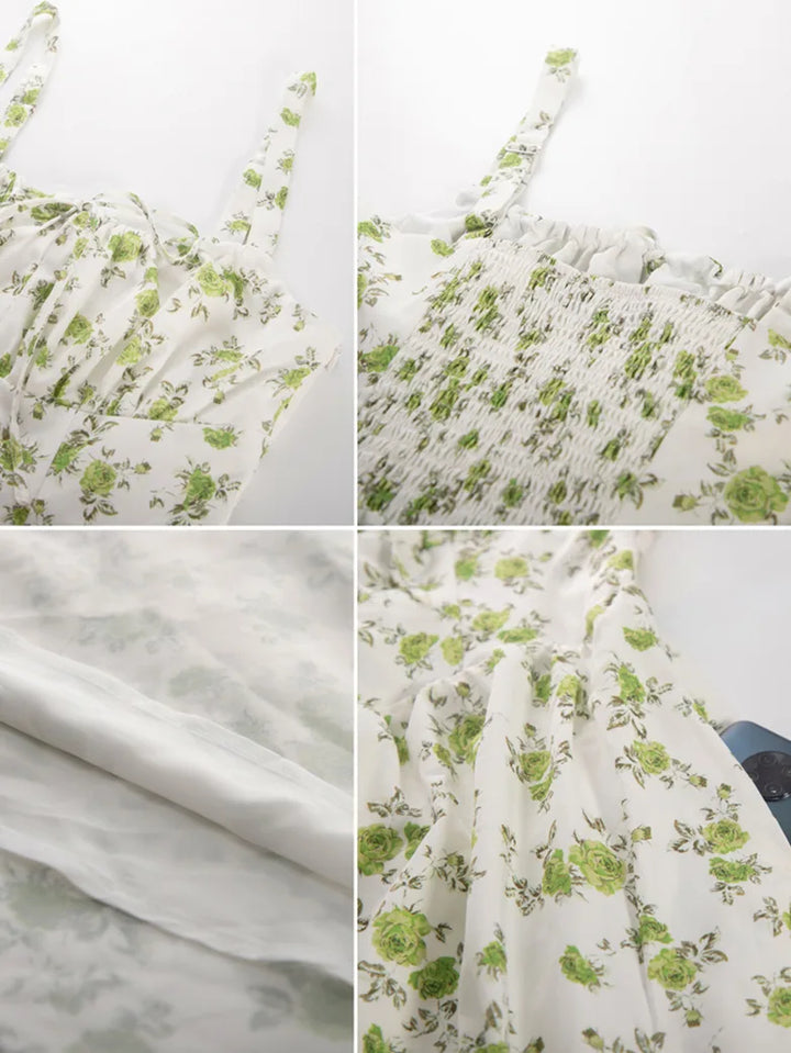 PERRINE™ - Summer Floral Milkmaid Dress