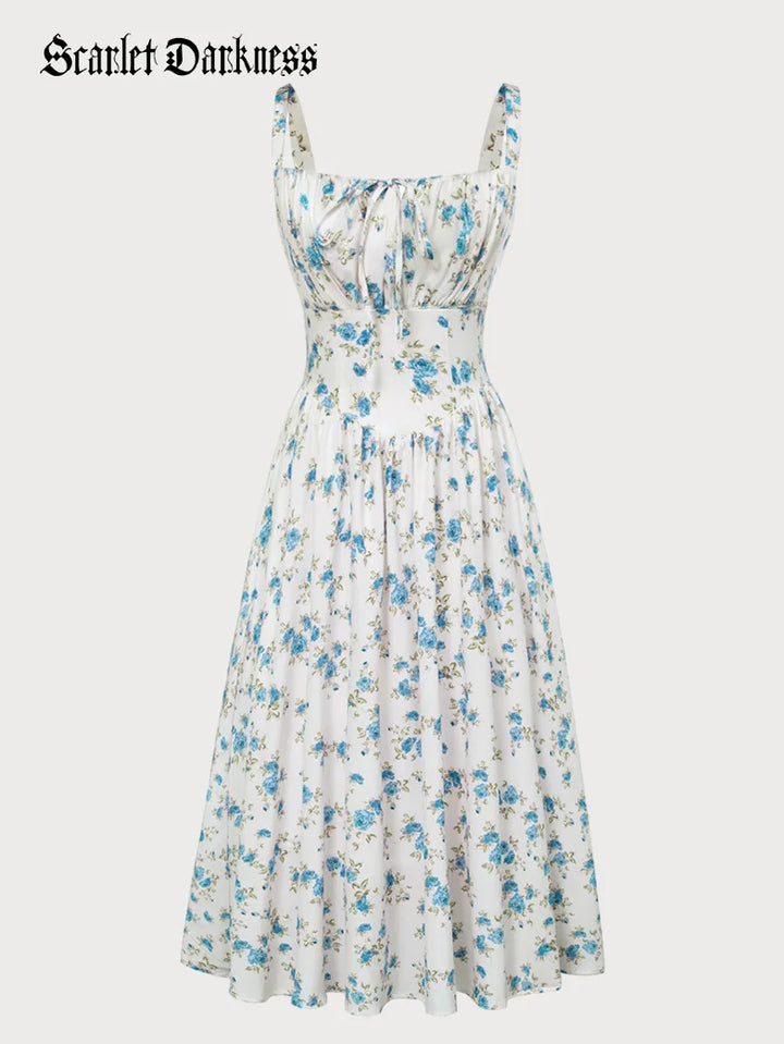 PERRINE™ - Summer Floral Milkmaid Dress