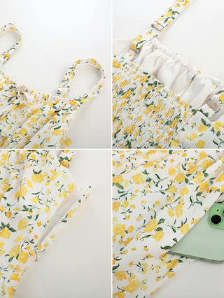 PERRINE™ - Summer Floral Milkmaid Dress