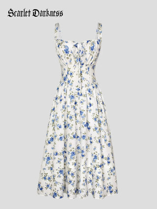 PERRINE™ - Summer Floral Milkmaid Dress