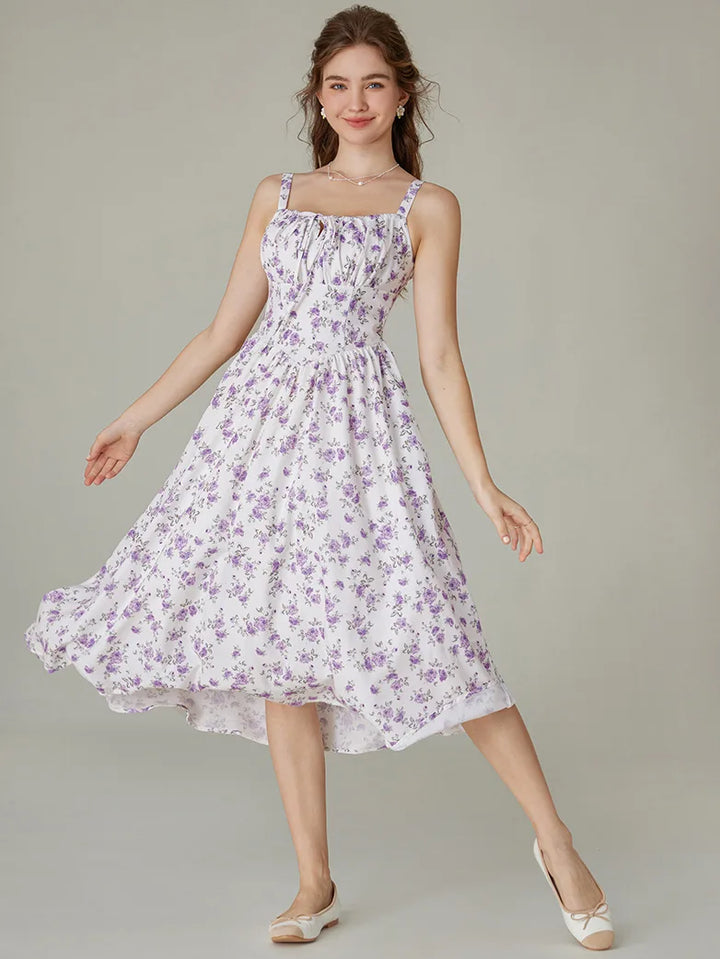 PERRINE™ - Summer Floral Milkmaid Dress