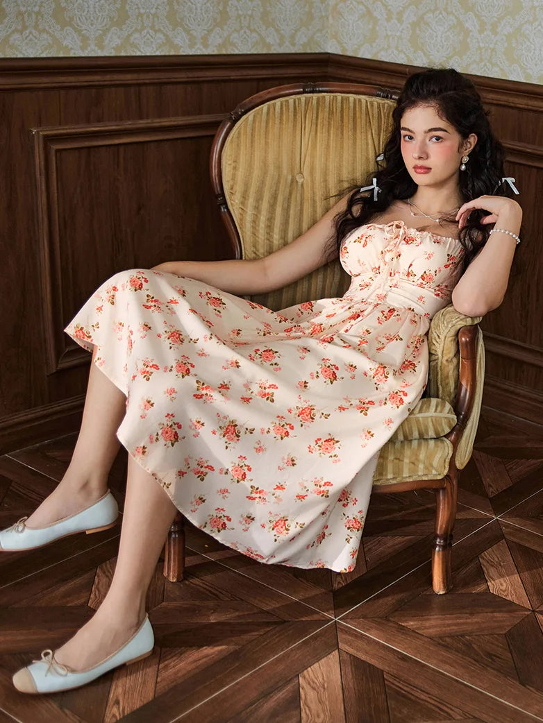 PERRINE™ - Summer Floral Milkmaid Dress