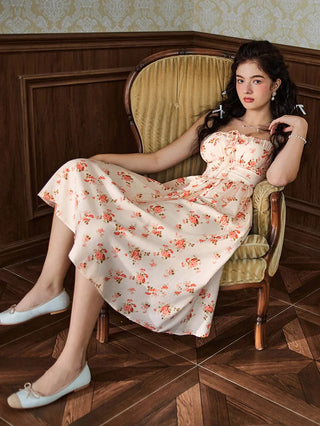PERRINE™ - Summer Floral Milkmaid Dress