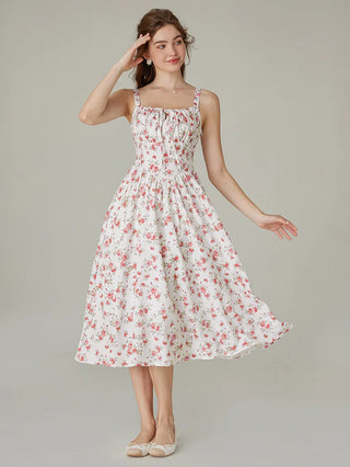 PERRINE™ - Summer Floral Milkmaid Dress
