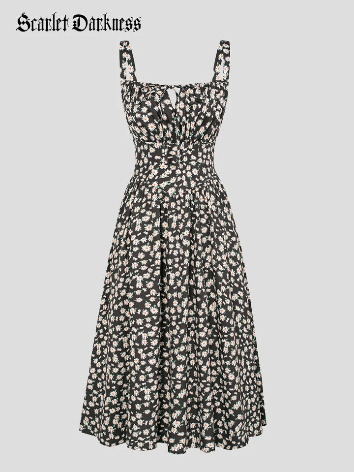 PERRINE™ - Summer Floral Milkmaid Dress