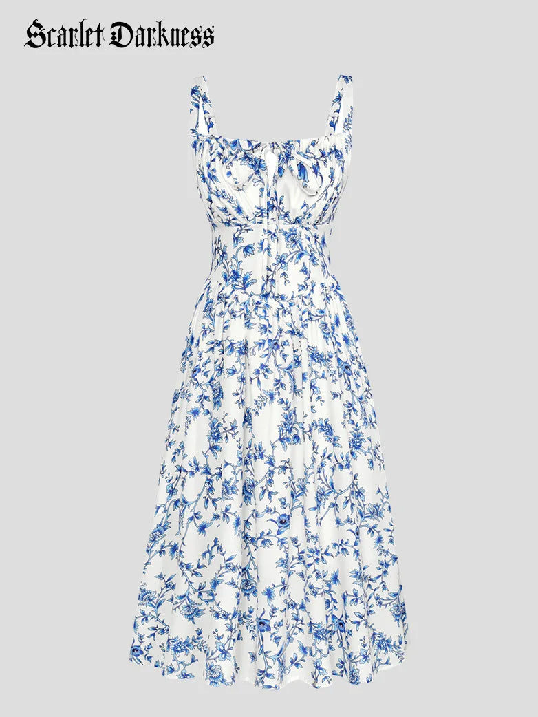 PERRINE™ - Summer Floral Milkmaid Dress