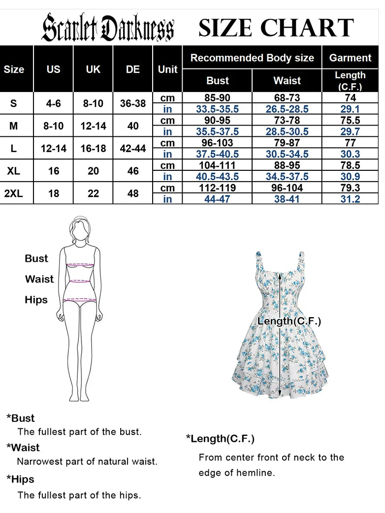 BERTHE™ - Summer Floral Puffy Corset Dress