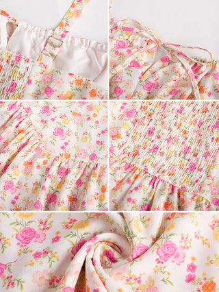 BERTHE™ - Summer Floral Puffy Corset Dress