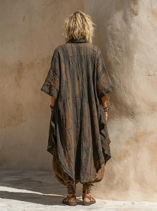 Rosamond™ - Nomadic Bohemian Art Print Three-Piece Set Outfit