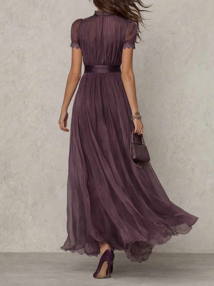 Ottiline™ - Vintage Elegant Chiffon Maxi Dress