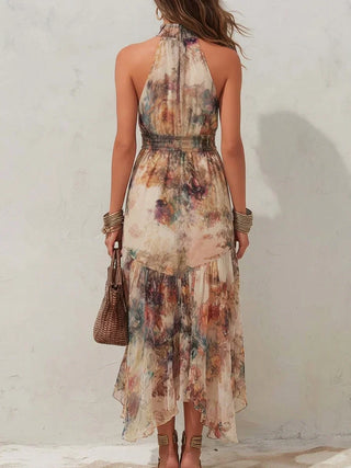 Verlaine™ - Vintage Floral Soft Midi Dress