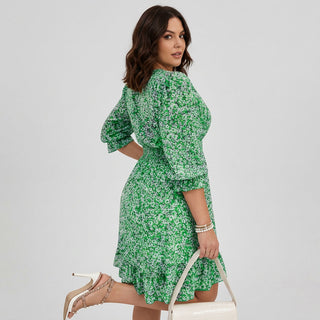 Linnea | Floral Puff Sleeve Dress