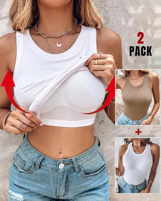 DASHA™ - Comfort Built-In Bra Tank Top (Pack of 2)