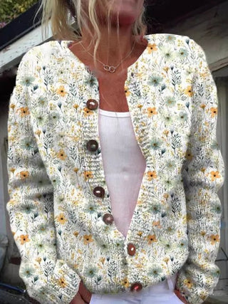 FLORA™ - Vintage Floral Cardigan
