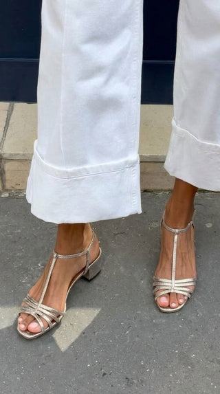 DELPHINE™ - Elegant Low-Heel Strap Sandals
