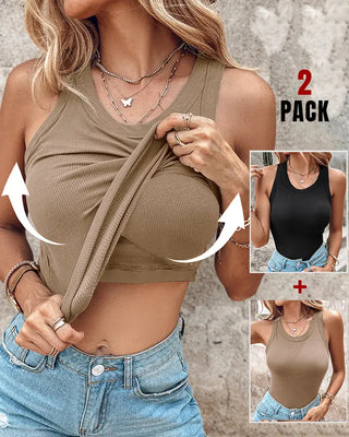 DASHA™ - Comfort Built-In Bra Tank Top (Pack of 2)