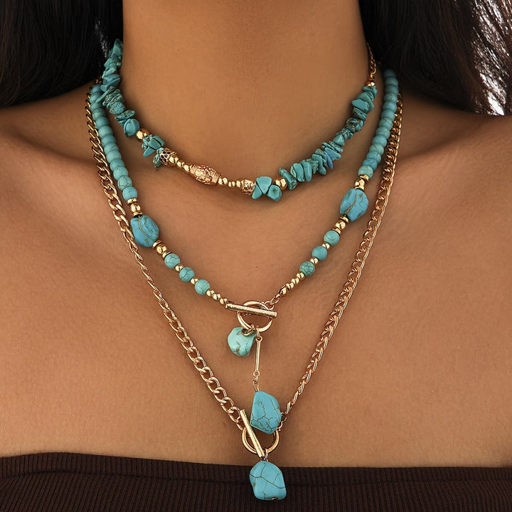 CLEMENTINE - Statement Turquoise Necklace